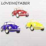 Full Enamel Car Pendant For Kids Jewelry Making