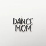 Enamel Dance Mom Silvery Pendant for Necklace Making 10pcs