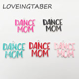 Enamel Dance Mom Silvery Pendant for Necklace Making 10pcs
