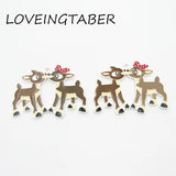 10pcs/lot Silvery Deerlet Enamel Pendants for Kids Jewelry Making