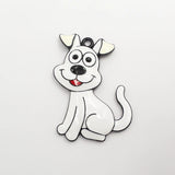 10pcs/lot Enamel Farm Animal Dog Pendants for Kids Jewelry Making