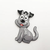 10pcs/lot Enamel Farm Animal Dog Pendants for Kids Jewelry Making