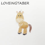 10pcs Enamel Farm Animal Donkey Pendants For Kids Jewelry Making