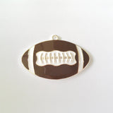 10pcs Full Enamel Rugby/Football Pendant for Kids Necklace Making