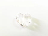 80pcs Transparent Acrylic Heart Beads 29mm*25mm