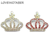 10pcs/lot Crown Rhinestone Pendants For Chunky Necklace