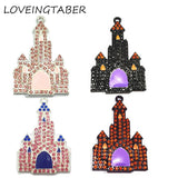 10pcs/lot Castle Pendants For Necklace