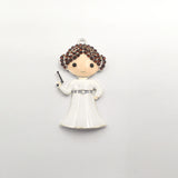 10pcs/lot Princess With Gun Rhinestone Pendants For Necklace Making