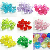 Clear Transparent Acrylic Faceted Beads - Choose Size First