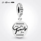 Family Bead Charm Bracelet Silver Plating DIY Jewelry