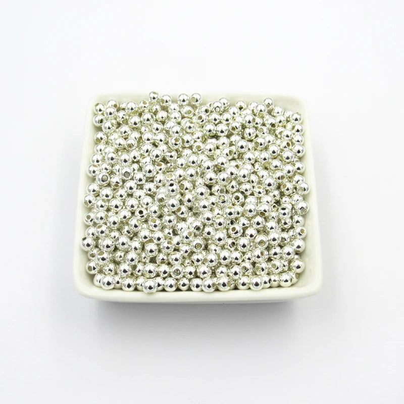4mm-10mm Acrylic CCB Spacer Beads for DIY Jewelry Making