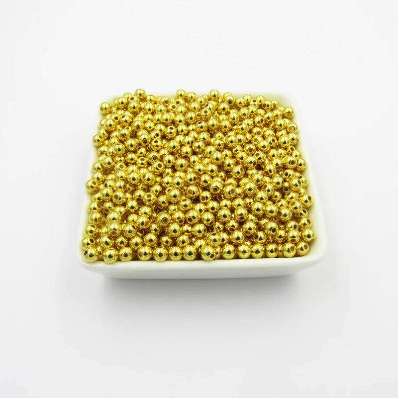 4mm-10mm Acrylic CCB Spacer Beads for DIY Jewelry Making