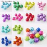 Chunky Acrylic Solid Crack Beads - 12mm and 20mm
