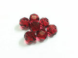 10-20mm Dark Purplish Red Transparent Big Faceted Beads