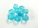 10-20mm Faceted Acrylic Beads - Light Transparent Big - Choose Size First