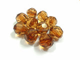 Coffee/Brown Faceted Acrylic Beads - Choose Size 10mm to 20mm