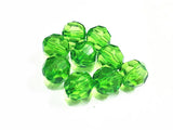 Dark Green Transparent Acrylic Beads - Choose Size First