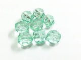 Mint Green Transparent Faceted Acrylic Beads - Choose Size 10-20mm