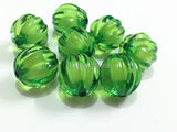 Dark Green Acrylic Watermelon Beads 12mm/16mm/20mm