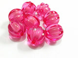 12mm/16mm/20mm Pink Acrylic Watermelon Beads