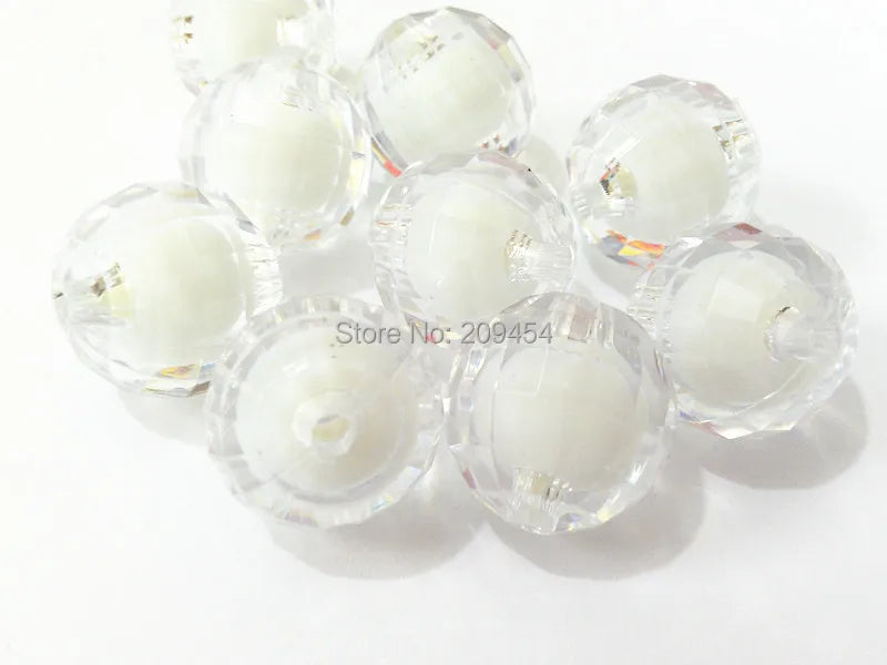 12mm/16mm/20mm Acrylic Faceted Beads