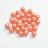 Coral Acrylic Pearl Beads - 6mm to 25mm Sizes Available