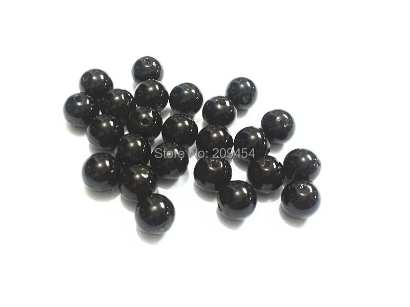 Acrylic Pearl Beads 6mm-25mm Size Options