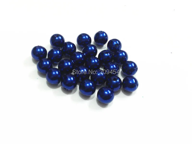Dark Acrylic Pearl Beads 6mm-25mm for Jewelry Making