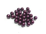 Dark Purple Acrylic Pearl Beads 6mm-25mm