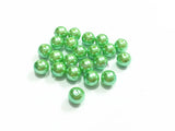 Green Acrylic Pearl Beads - 6-25mm
