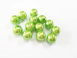 Lime Green Acrylic Pearl Beads 6-25mm