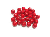 Red Acrylic Pearl Beads in Various Sizes for Jewelry Making