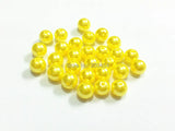Yellow Acrylic Pearl Beads - Choose Size: 6mm to 25mm