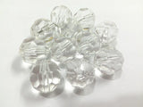 Clear Faceted Chunky Beads for Jewelry Making