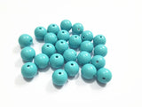 Cyan Acrylic Solid Beads - Choose Size 6mm-20mm