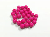 Hotpink Acrylic Solid Beads in Various Sizes