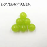Light Green Chunky Acrylic Jelly Beads for Kids Jewelry - Choose Size First