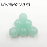 Mint Chunky Acrylic Jelly Beads for Kids Jewelry - Choose Size First