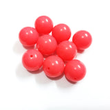 Neon Dark Hotpink Chunky Acrylic Solid Beads DIY Hand