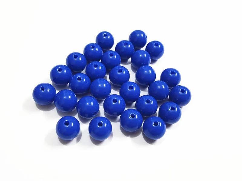 Royalblue Acrylic Solid Beads 6mm-20mm Shipment