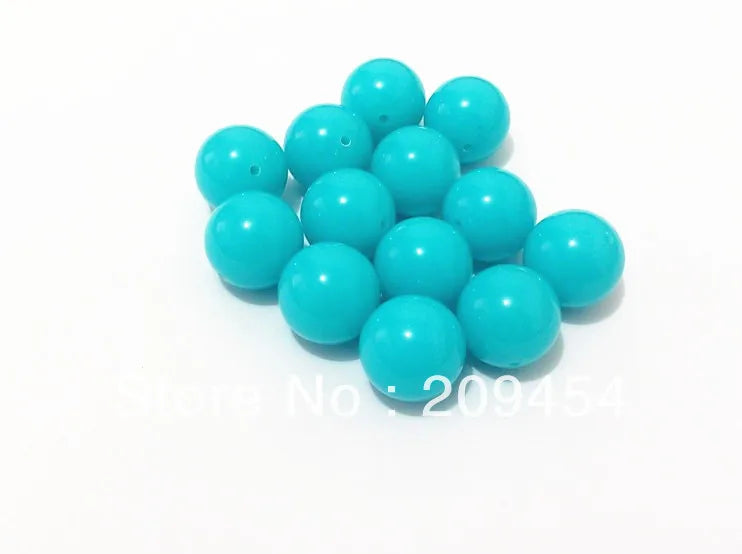 Neon Acrylic Solid Beads - Choose Size - Shipment Included!