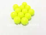 Neon Yellow Acrylic Chunky Beads for Kids Necklace - Choose Size