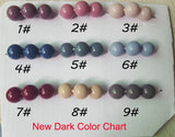 8-20mm Dark Purple Acrylic Solid Beads DIY Necklace Bracelet