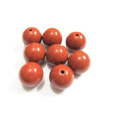 Caramel/Red Brown Acrylic Solid Beads - Chunky Jewelry - Choose Size