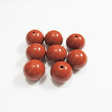 Caramel/Red Brown Acrylic Solid Beads - Chunky Jewelry - Choose Size