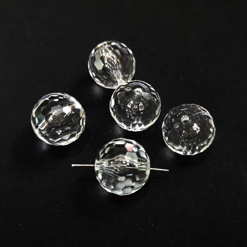 Clear Many Faceted Beads Jewelry Accessories DIY Hand Beads
