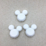 50PCS Chunky Mouse Head Beads 35x25mm for Jewelry Necklace