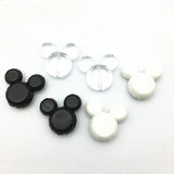 50PCS Chunky Mouse Head Beads 35x25mm for Jewelry Necklace