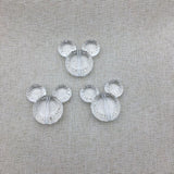 50PCS Chunky Mouse Head Beads 35x25mm for Jewelry Necklace