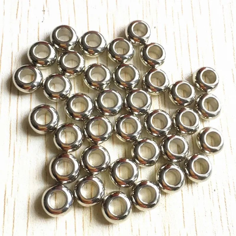 500Pcs Gold/White K Spacer Jump Ring CCB Beads for Necklace Bracelet